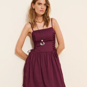 Damson Madder Angelina Cotton Satin Dress Size 8 (US 4)
